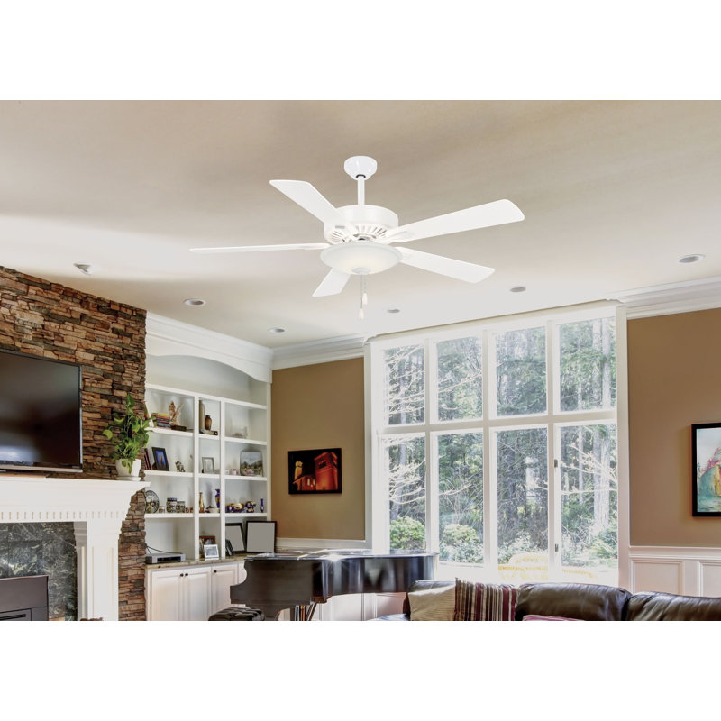 Minka Aire 52" Contractor 5 Blade LED Standard Ceiling Fan with Pull